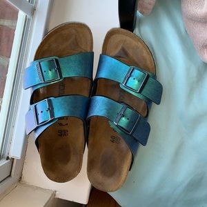 Blue Birkenstocks